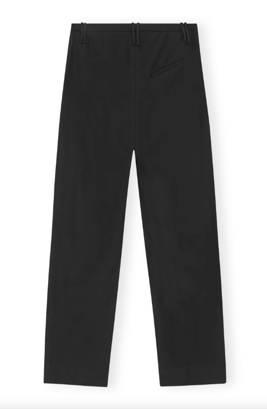 GANNI Drapey Melange Slim Mid-high Waisted pants - Dale