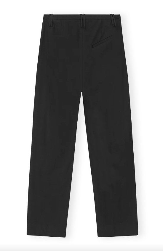 Drapey Melange Slim Mid-high Waisted pants