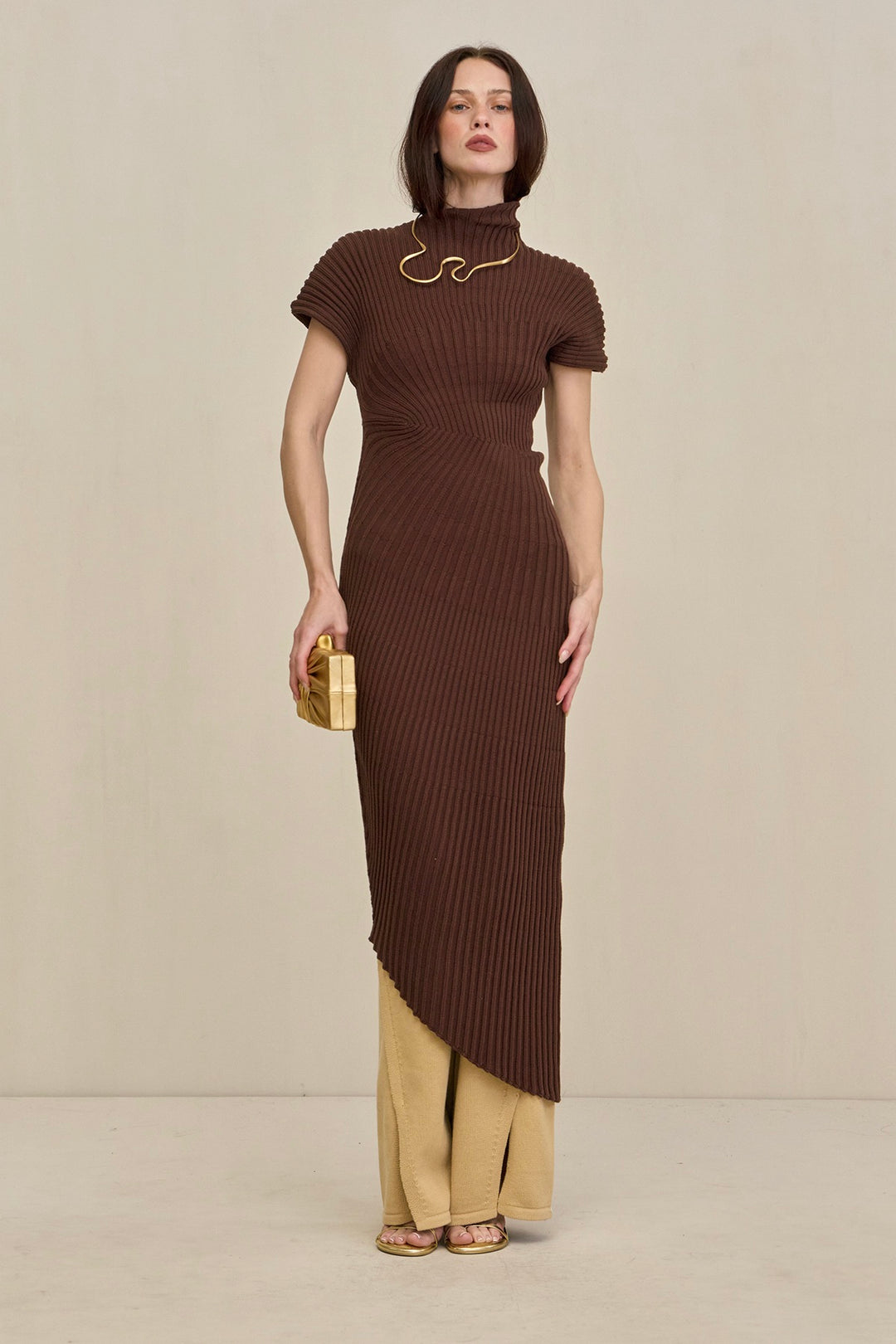 Chrysta Knit Dress Java
