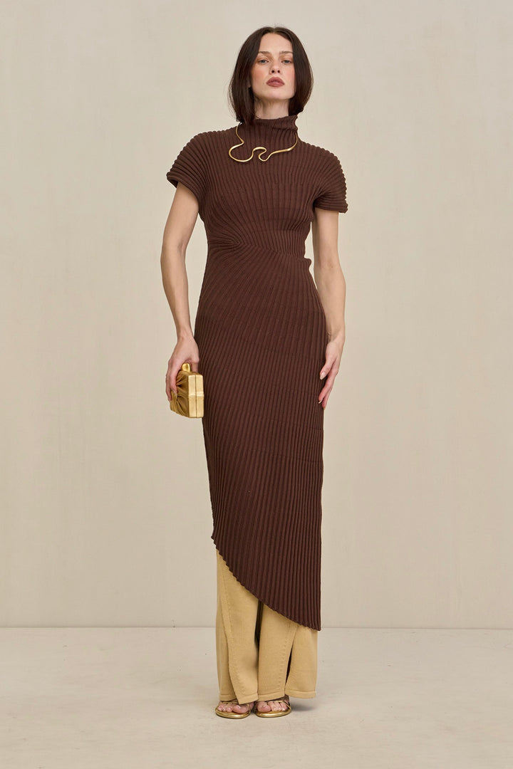 Chrysta Knit Dress Java