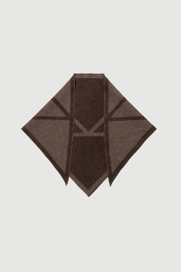 Triangle Scarf Small Cacao/Tobacco