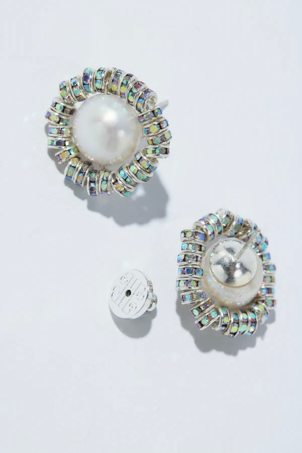 Baby Perla Studs Silver