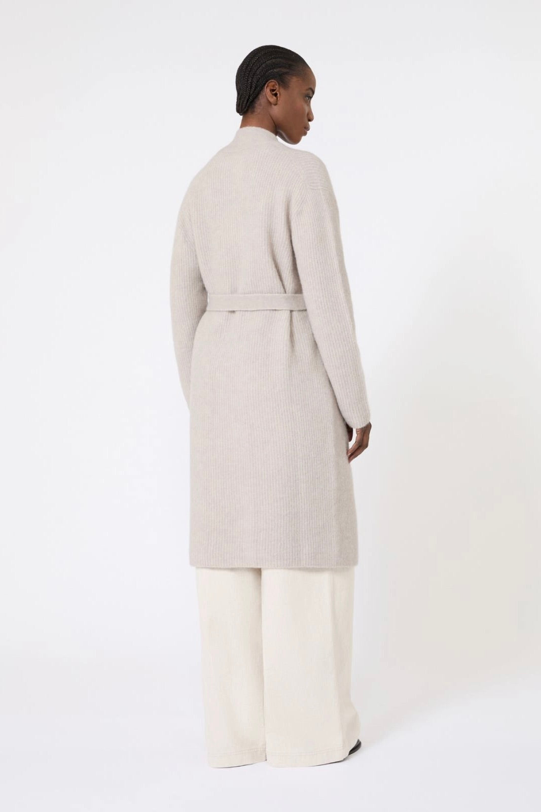 Long Alpaca Wool Cardigan