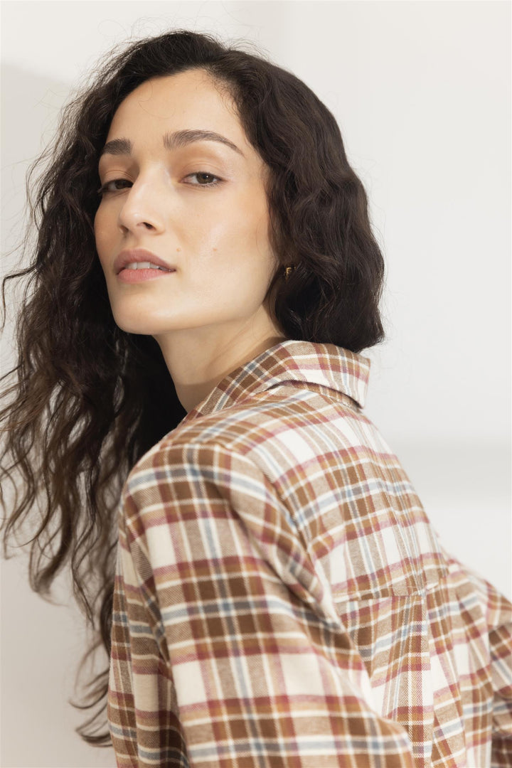 Joan Flannel Shirt Red Check