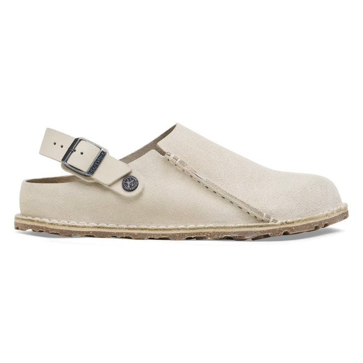 BIRKENSTOCK Lutry Narrow Premium Suede Leather Eggshell - Dale