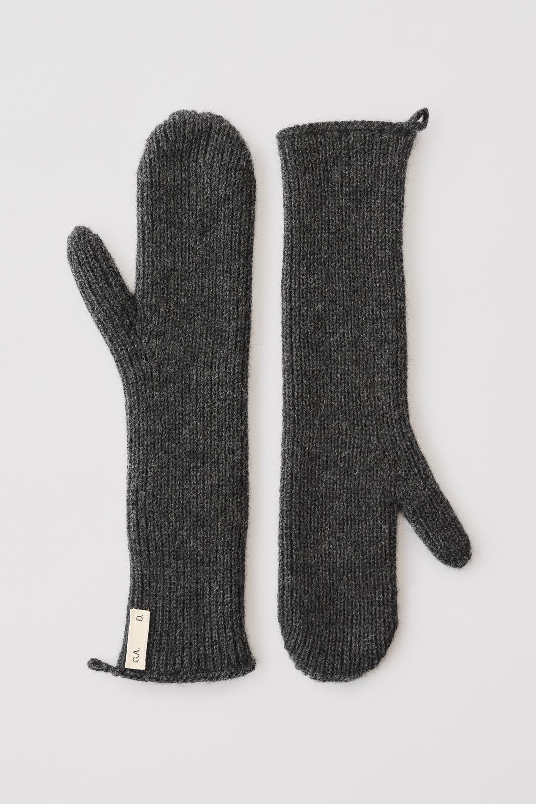 O.A.D O. A. Devold Mittens Dark Grey Melange - Dale