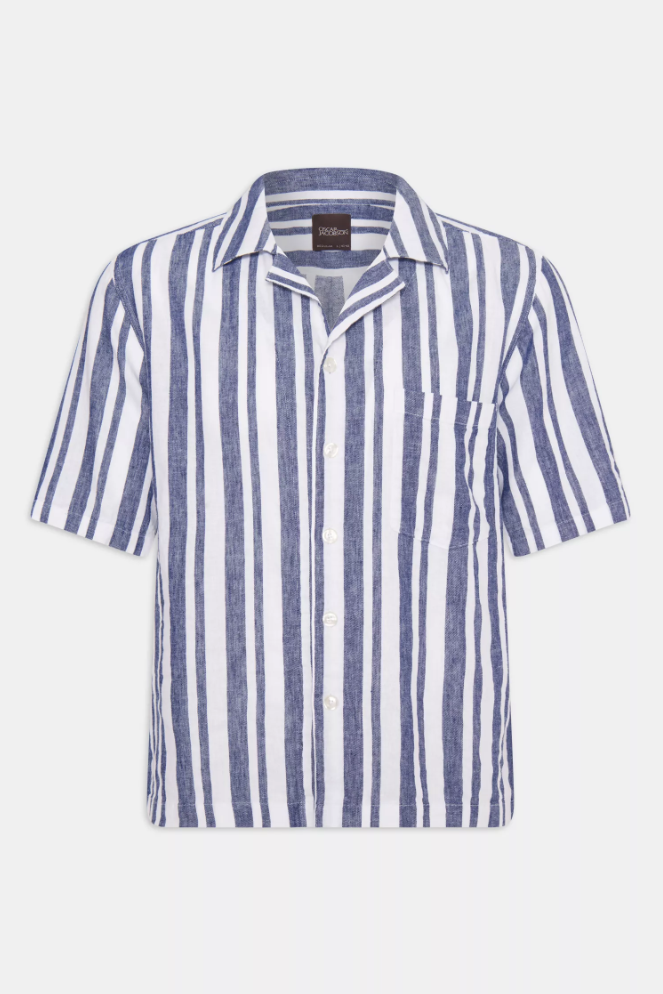 OSCAR JACOBSON - Cuban Riviera Stripe Shirt - Dale