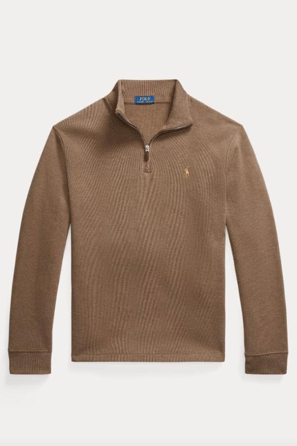 Estate-Rib Quarter-Zip Pullover Cedar Heather