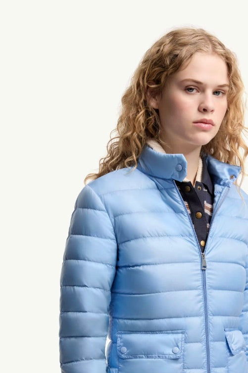 Lans Packable Short Down Jacket Pastel Blue