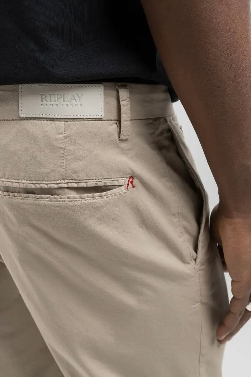 Benni Hyperflex Chino Jeans Oatmeal Melange