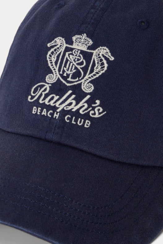 Ralph’s Beach Club Twill Ball Cap Newport Navy