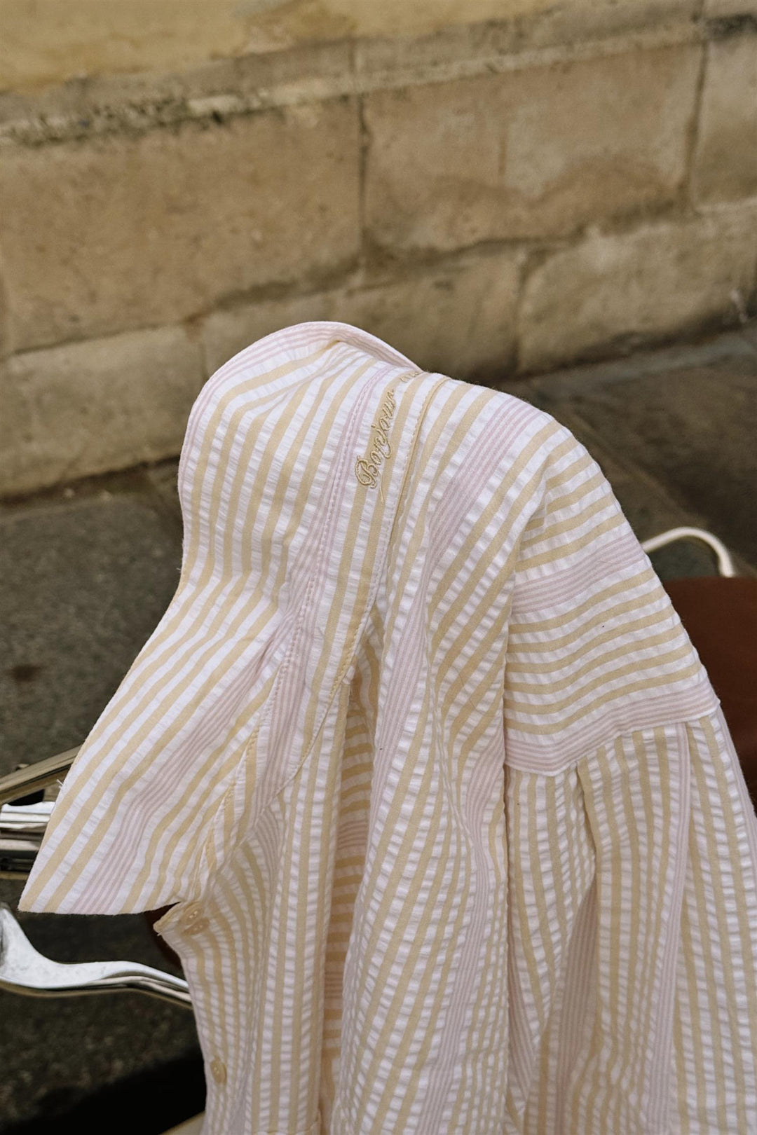 Nell Shirt Lt Yellow Stripe