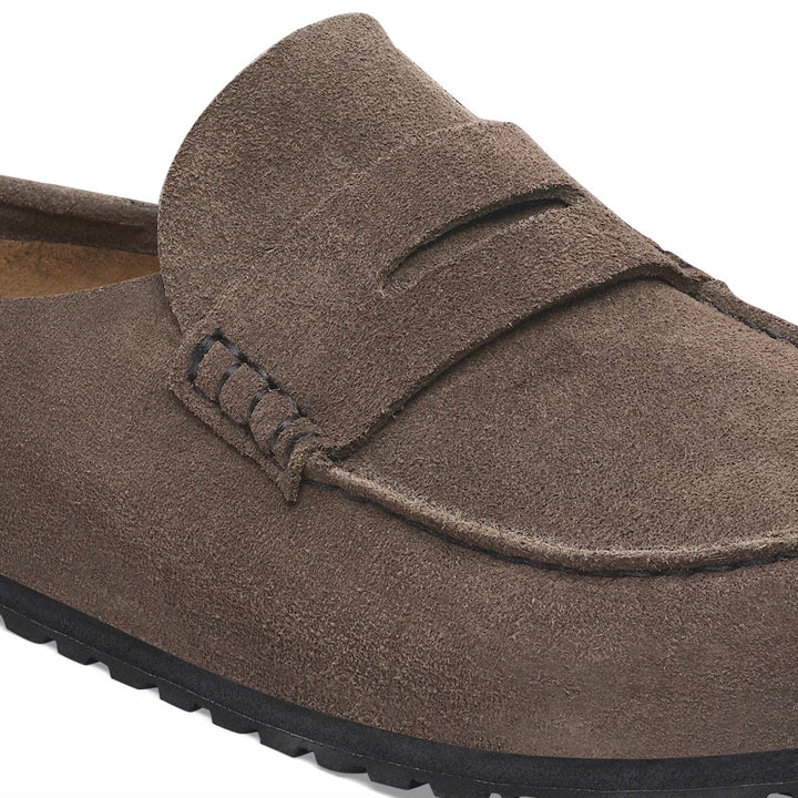 Naples Wrapped Suede Leather Herre Gray