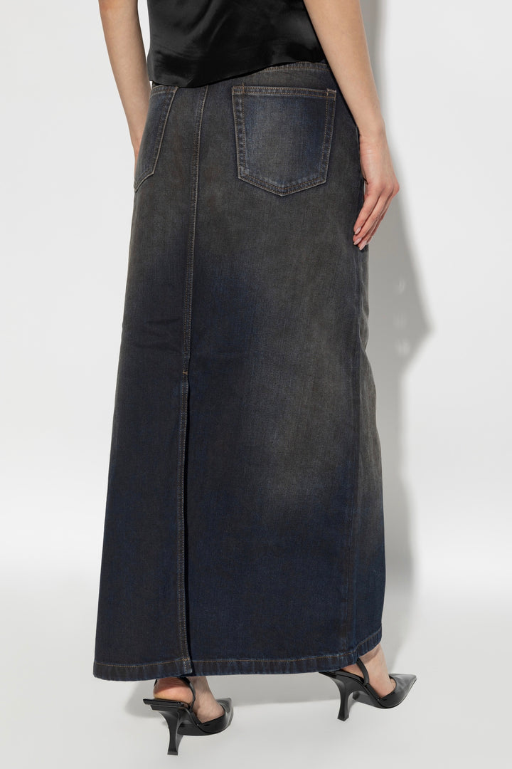 Denim Skirt Dark Vintage Blue