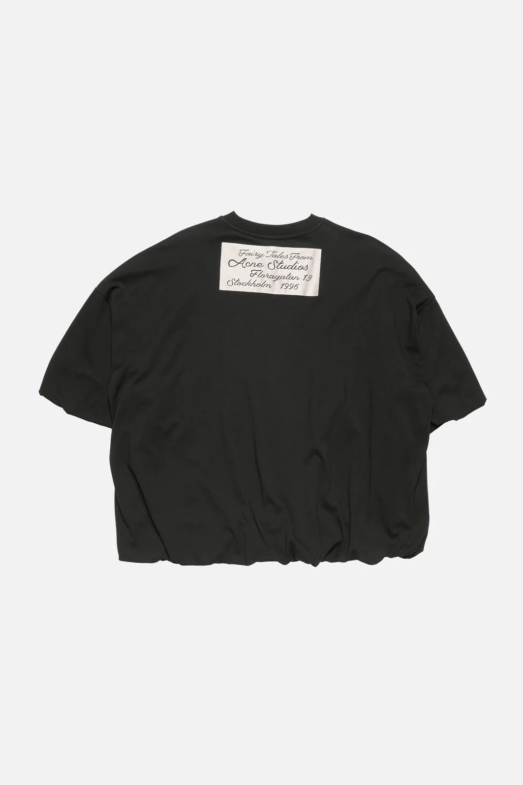 Gathered Logo T-shirt Black