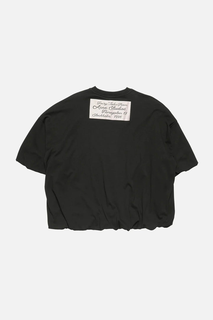 Gathered Logo T-shirt Black