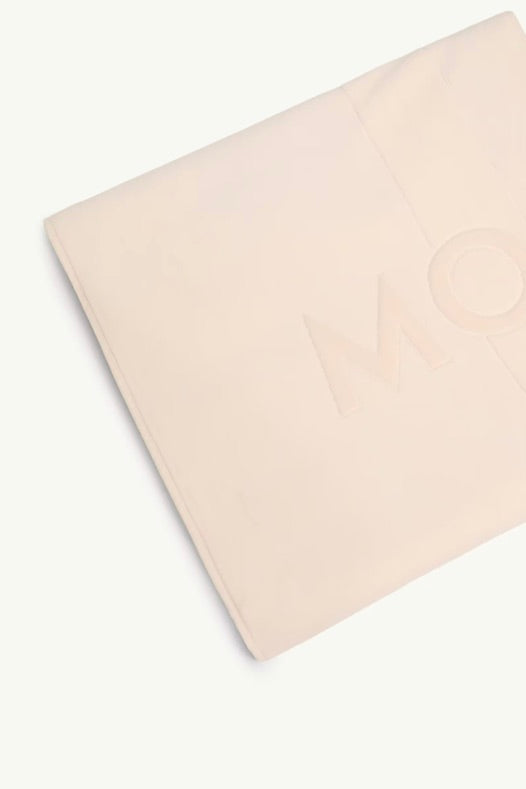 Logo Cotton Beach Towel Light Beige