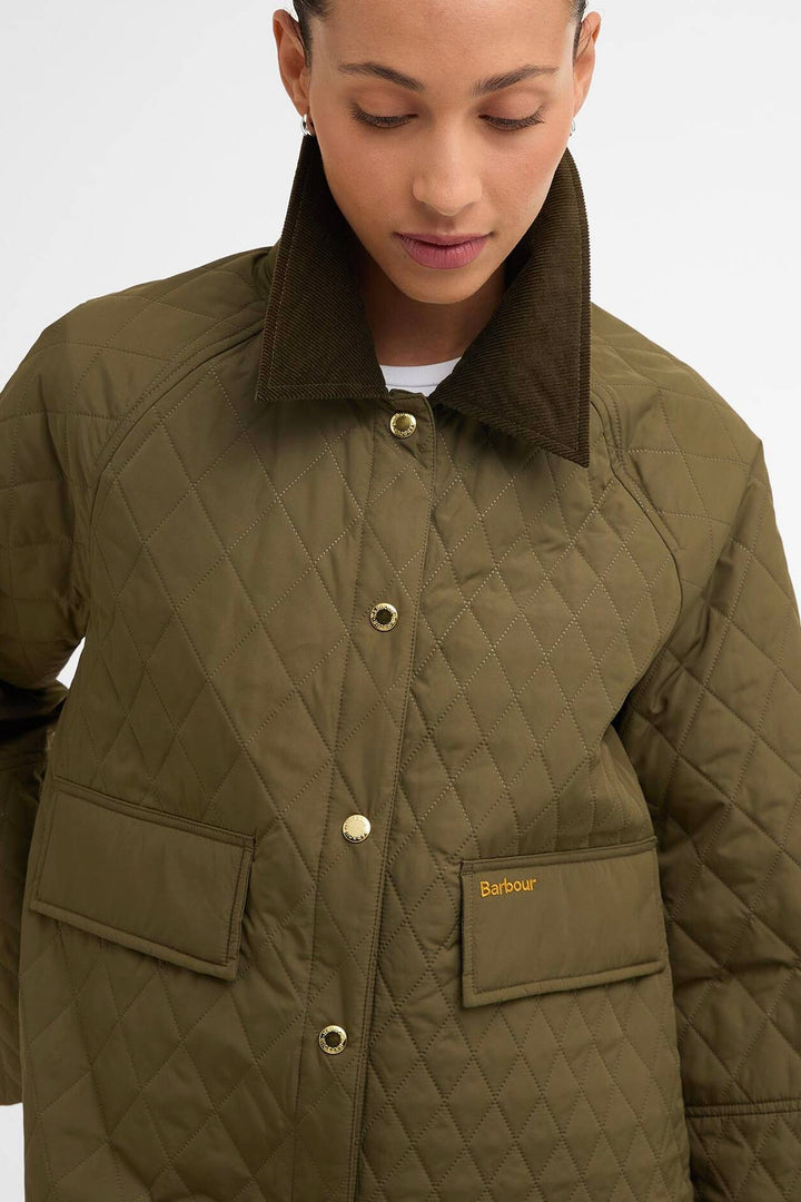 BARBOUR Kirby Quilted Jacket Ivy Green/Ancient Tartan - Dale