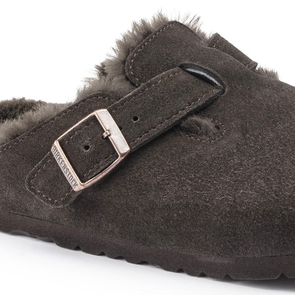 Boston Narrow Shearling Suede/Fur Mocca