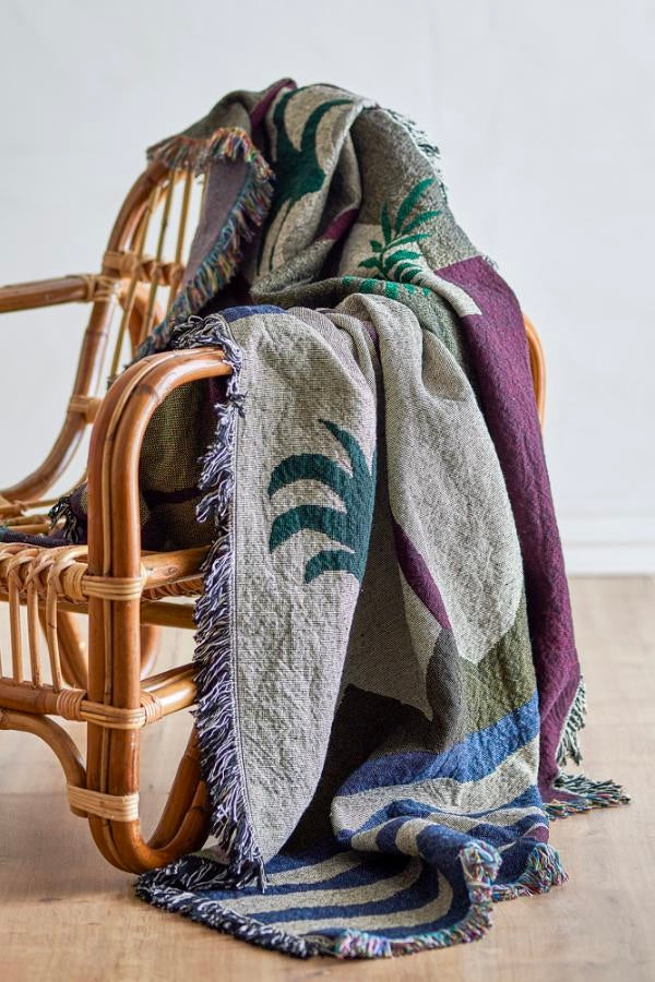 BLOOMINGVILLE Vinay Throw Purple/Multi - Dale