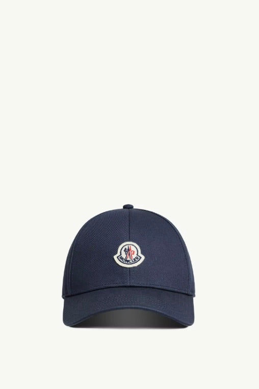 MONCLER Cotton Gabardine Baseball Cap Navy Blue - Dale