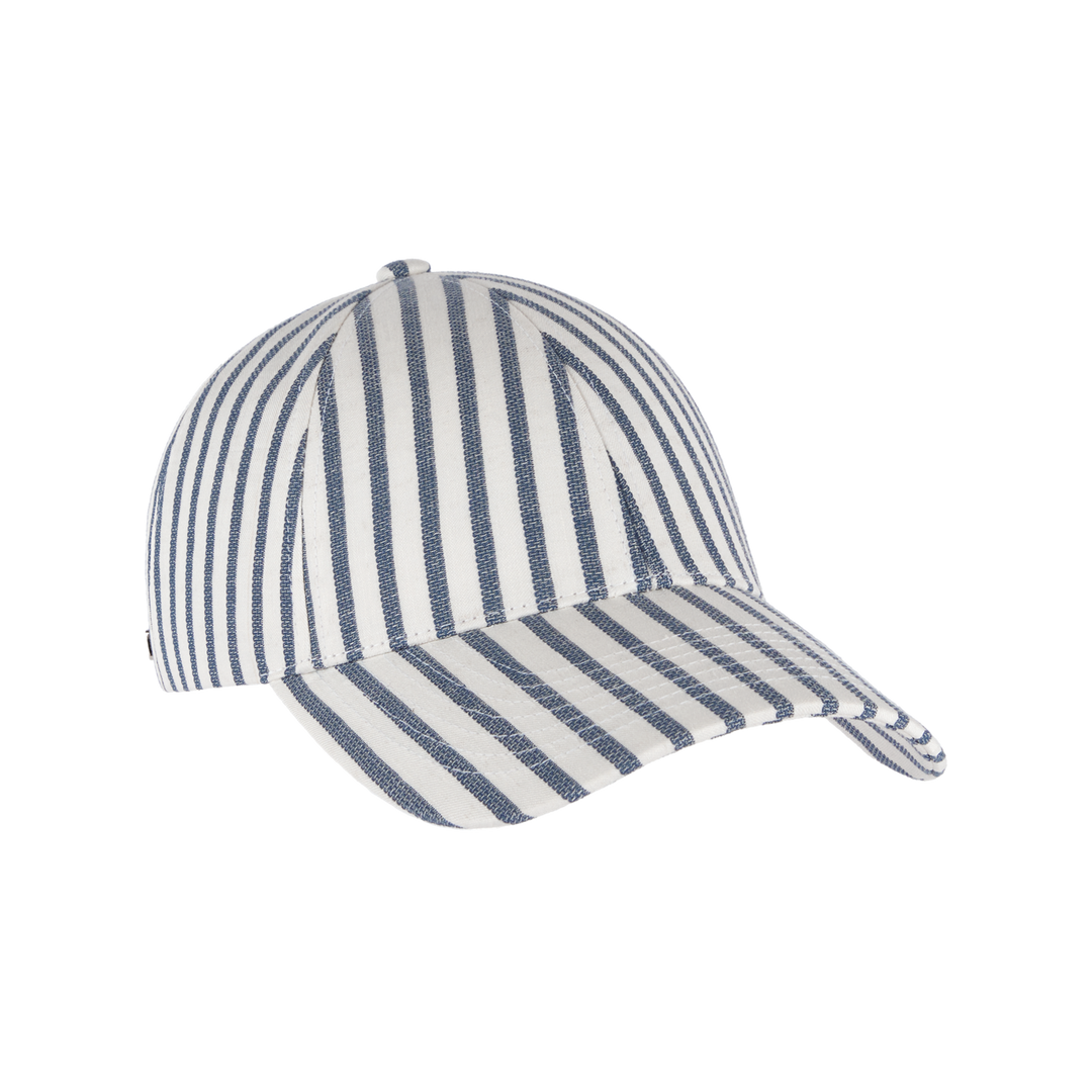 VARSITY HEADWEAR Cotton Cap Righe Navy - Dale