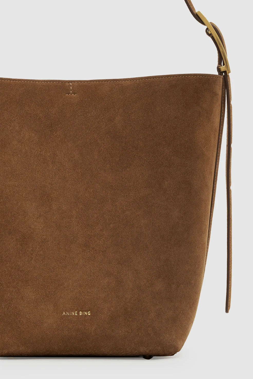 Elly Bucket Bag Suede Tobacco