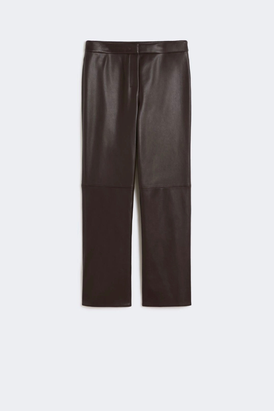 Slim-fit Coated Fabric Trousers