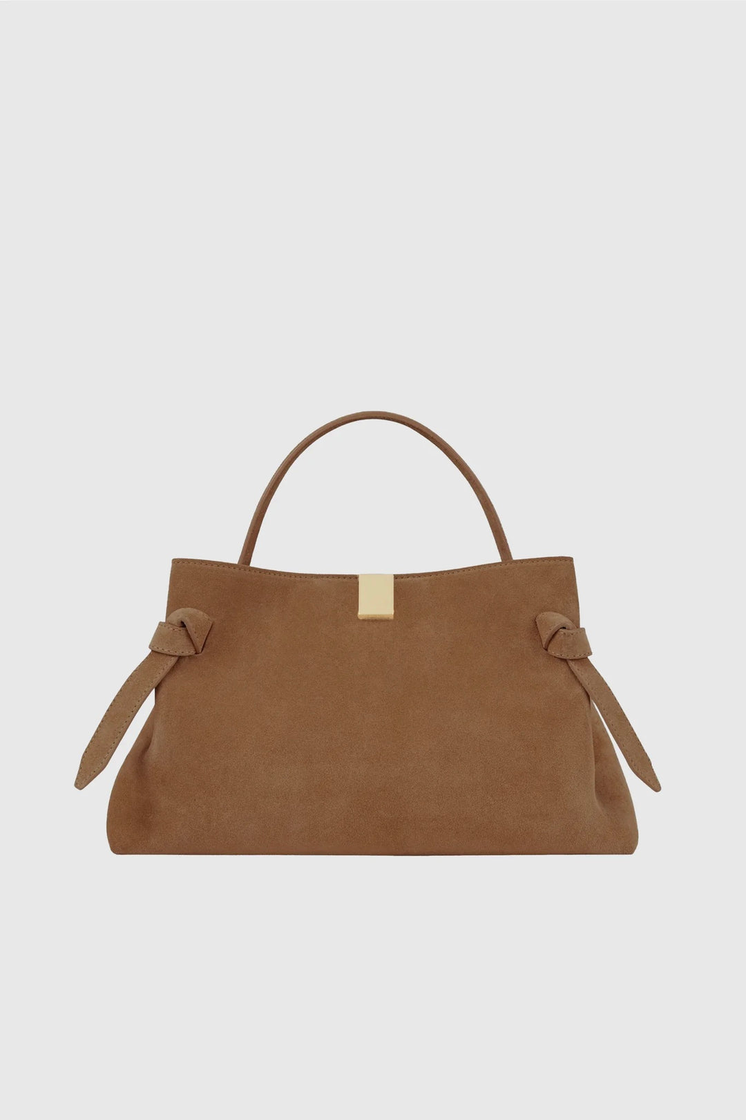 YUZEFI Gyoza Suede Handbag Cognac - Dale