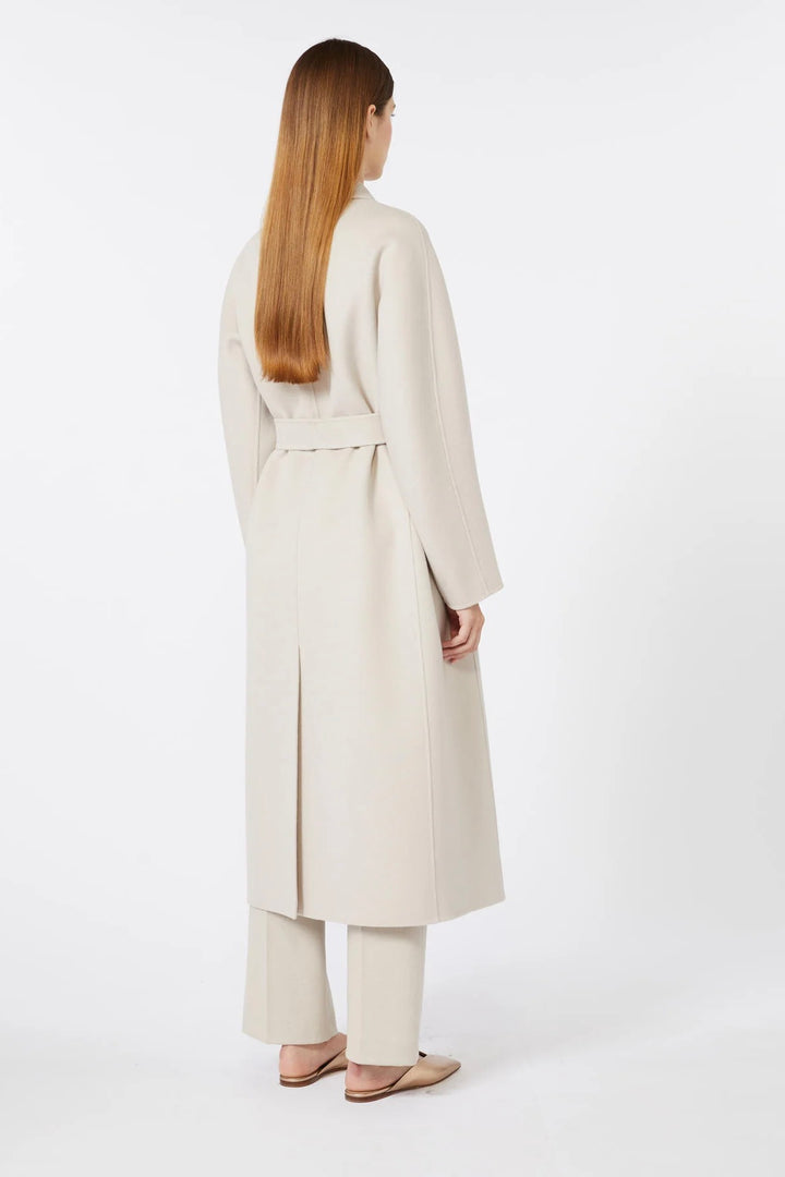 Flared Wool Coat Sand