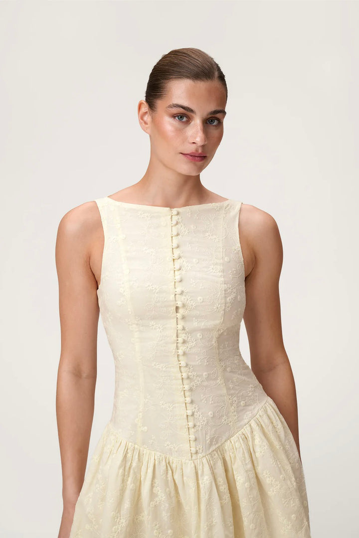 Sevilla Mini Dress  Light Yellow