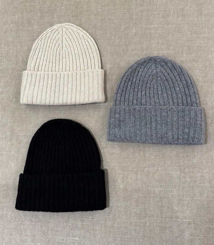 Cashmere Beanie Black