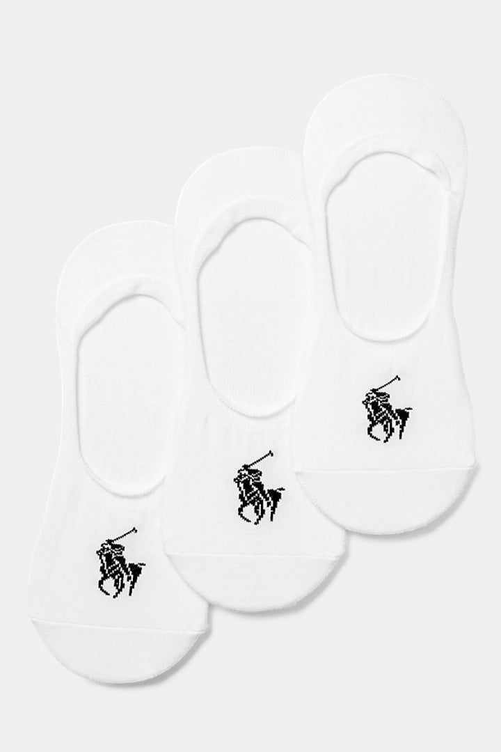 Big Pony No-Show-Liner 3-Pack White