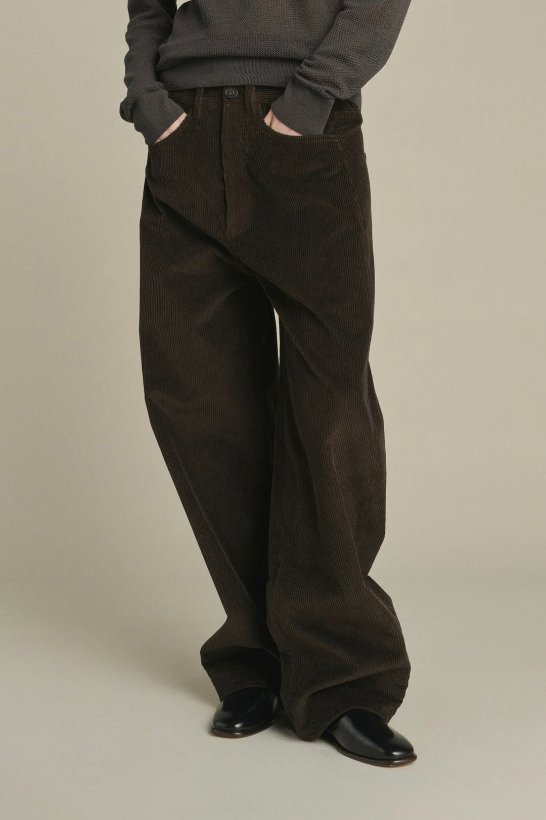 Gunther Corduroy Trouser Marron Fonce