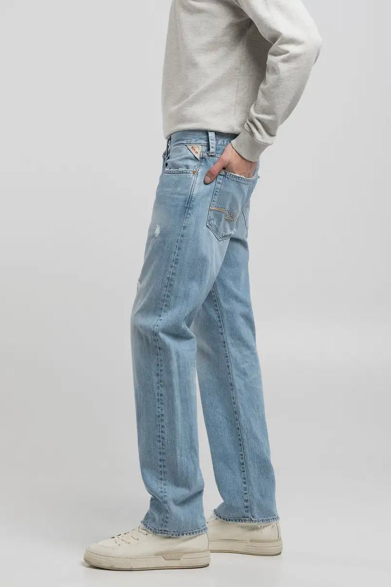 REPLAY Deryck Regular-Fit Jeans Light Blue - Dale
