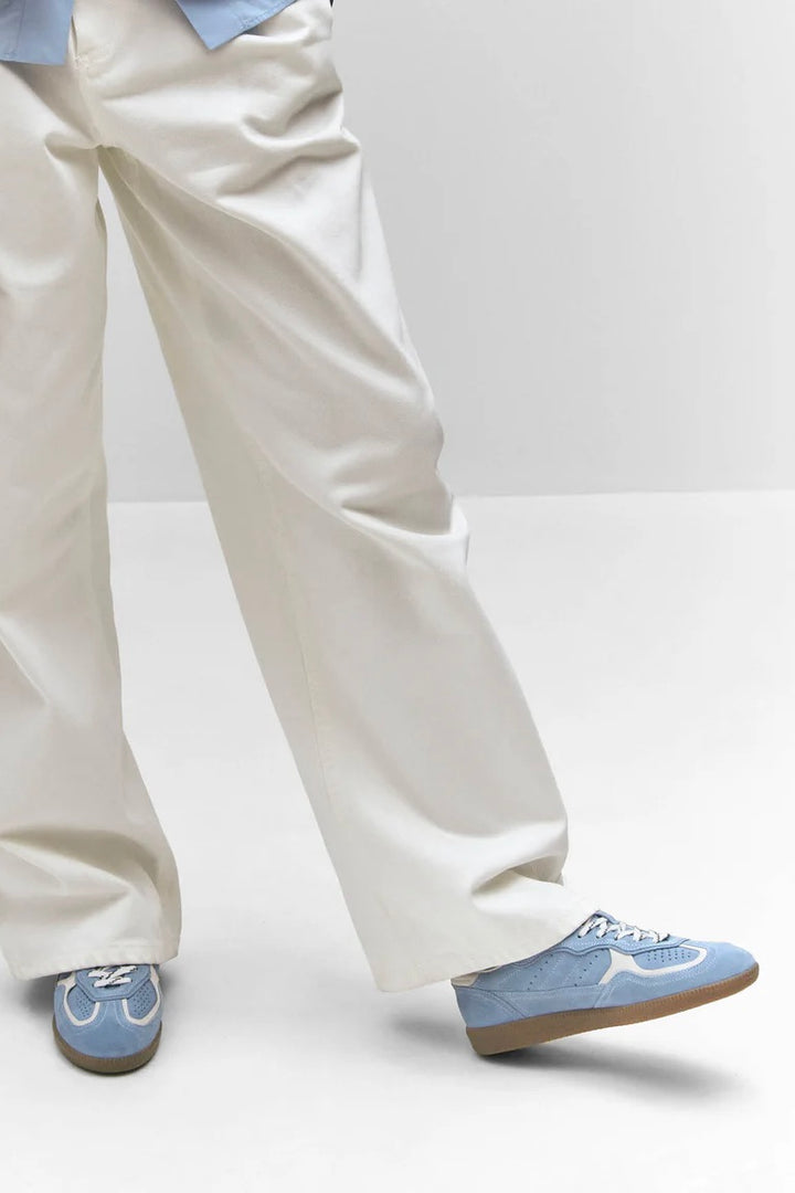 Tb.490 Rife Cornflower Blue Cream Leather Sneakers