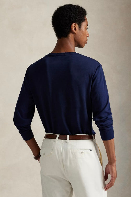 Custom Slim Fit Soft Cotton T-Shirt Refined Navy