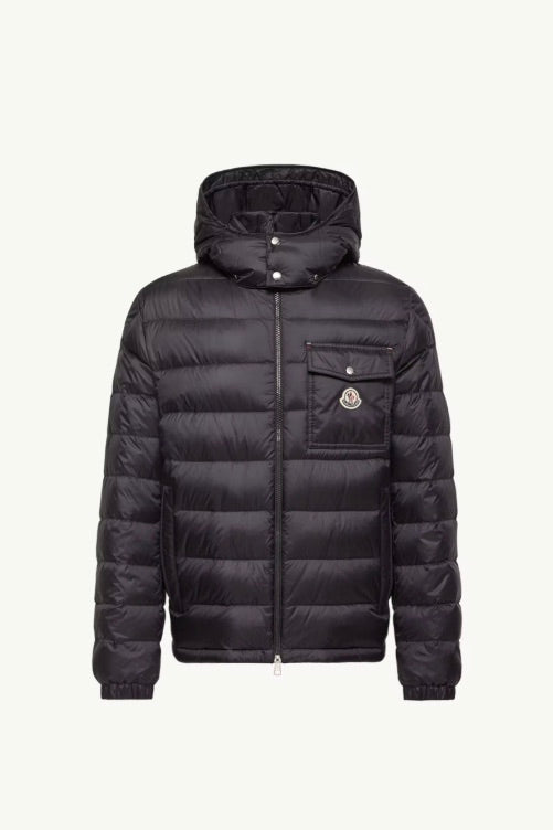 Verith Hooded Short Down Jacket Dark Blue