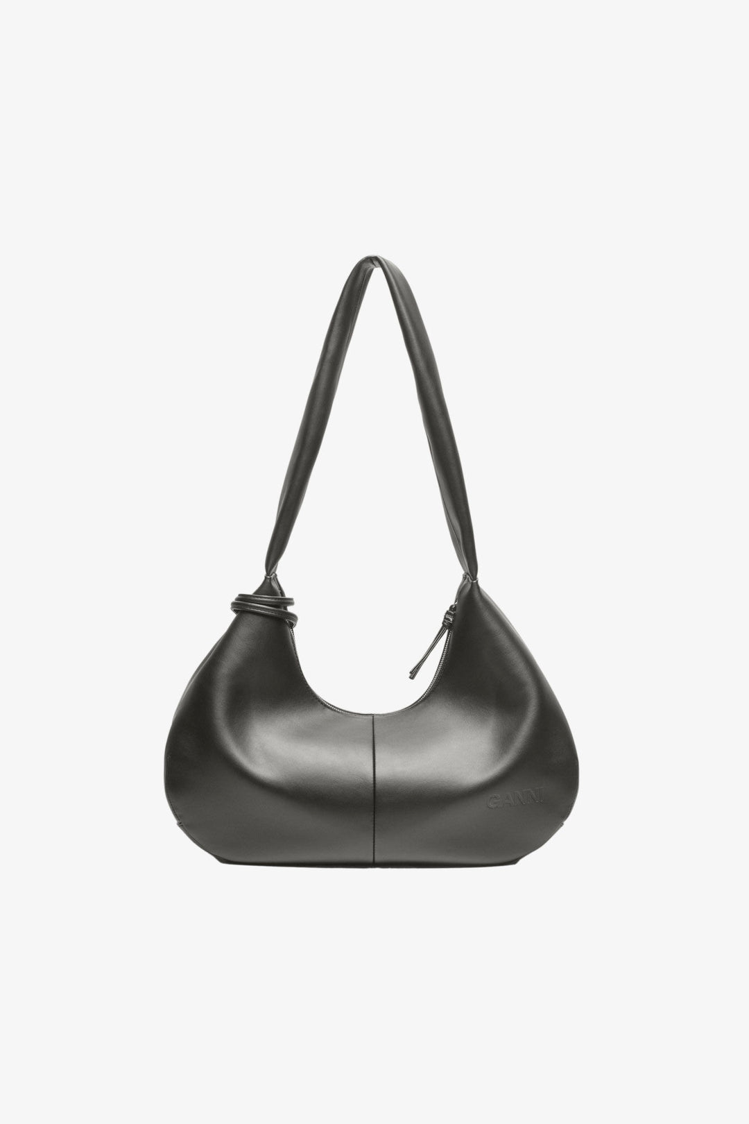 Ganni Bou Bag Hobo Medium Steal Grey