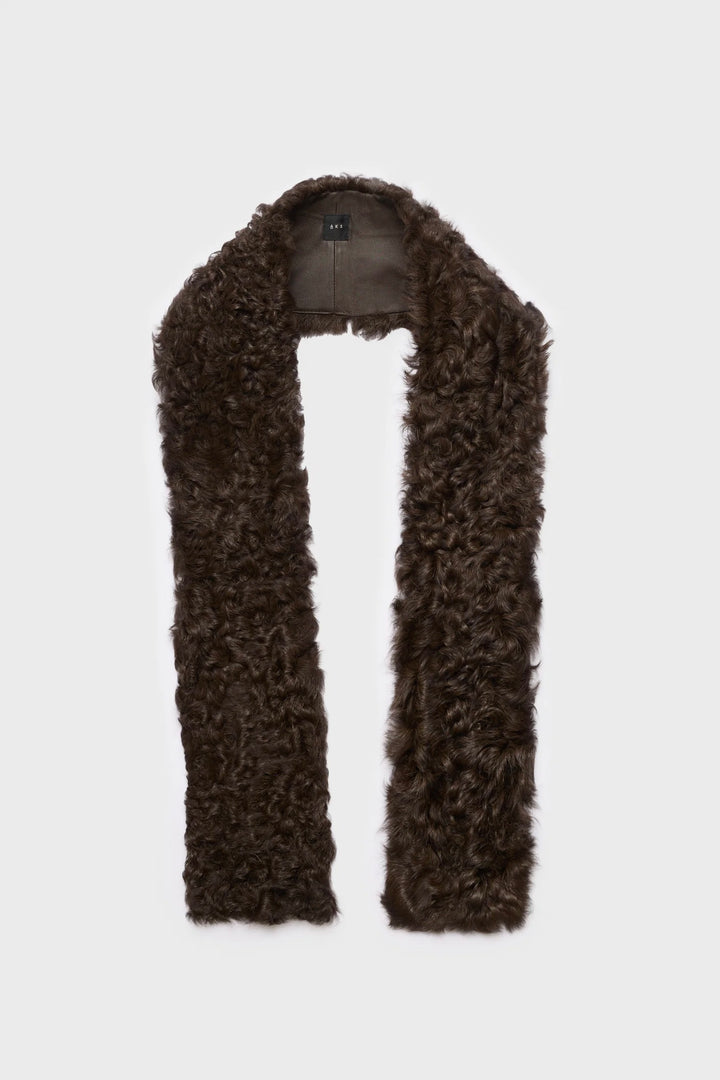 Shearling Scarf Espresso
