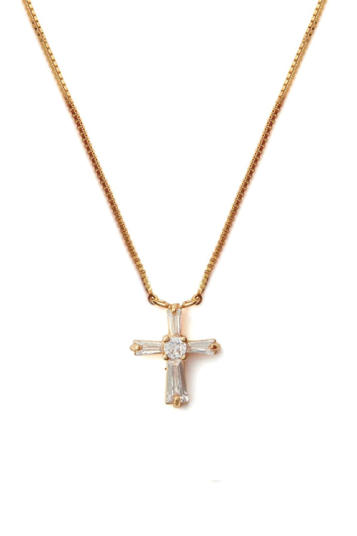 Crystal Cross Necklace