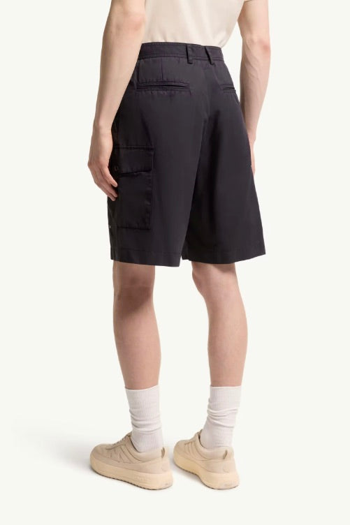 Gabardine Cargo Shorts Navy Blue