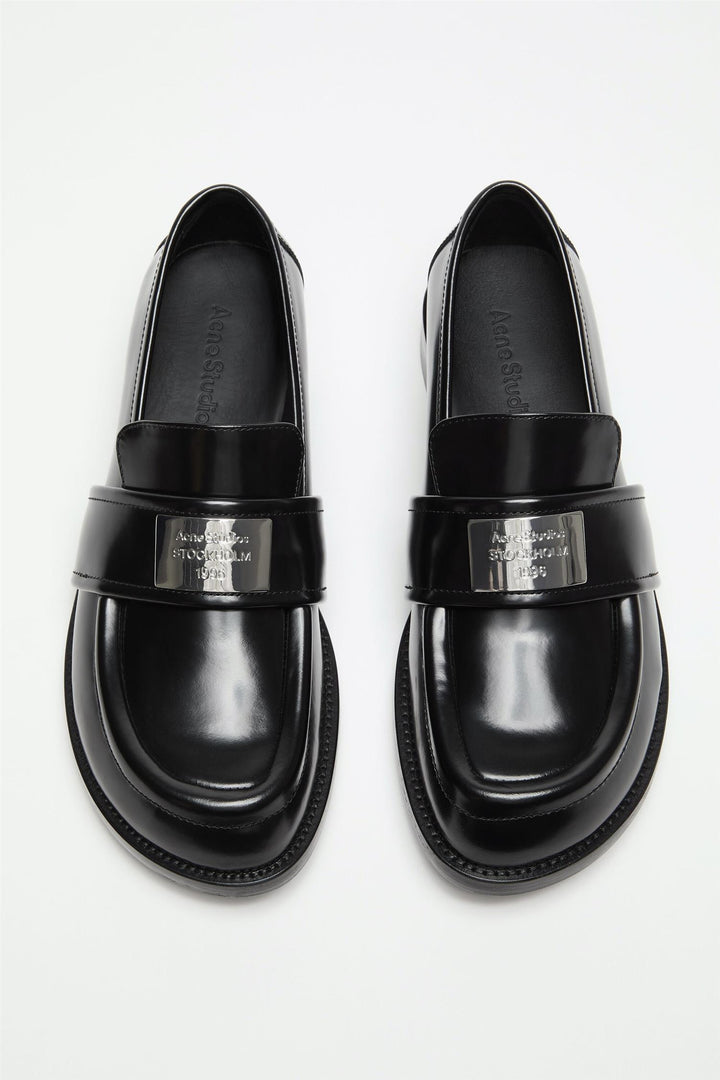 Brushed Leather Loafers