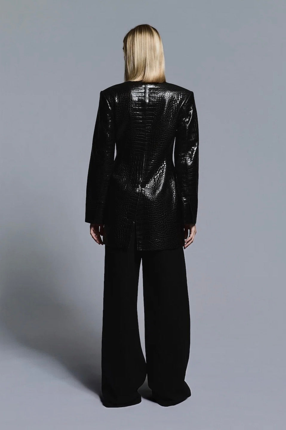 Blair Blazer Black Croco