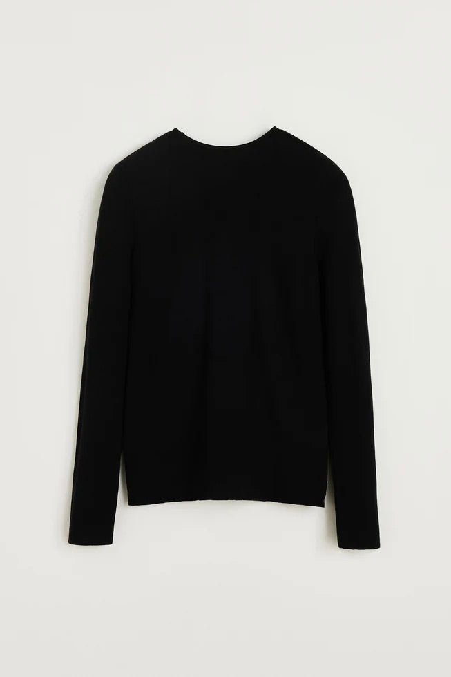 Gentle Cashmere Long Sleeve Black