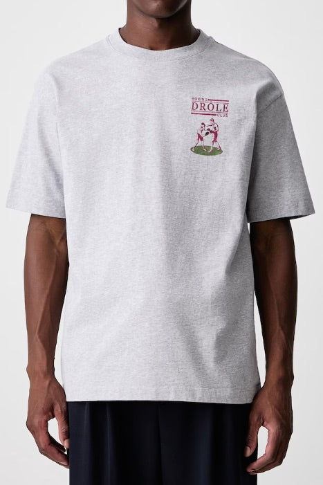 Drôle Boxers T-Shirt Heather Grey