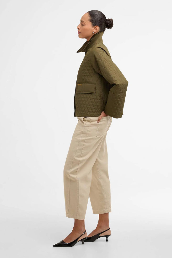 BARBOUR Kirby Quilted Jacket Ivy Green/Ancient Tartan - Dale