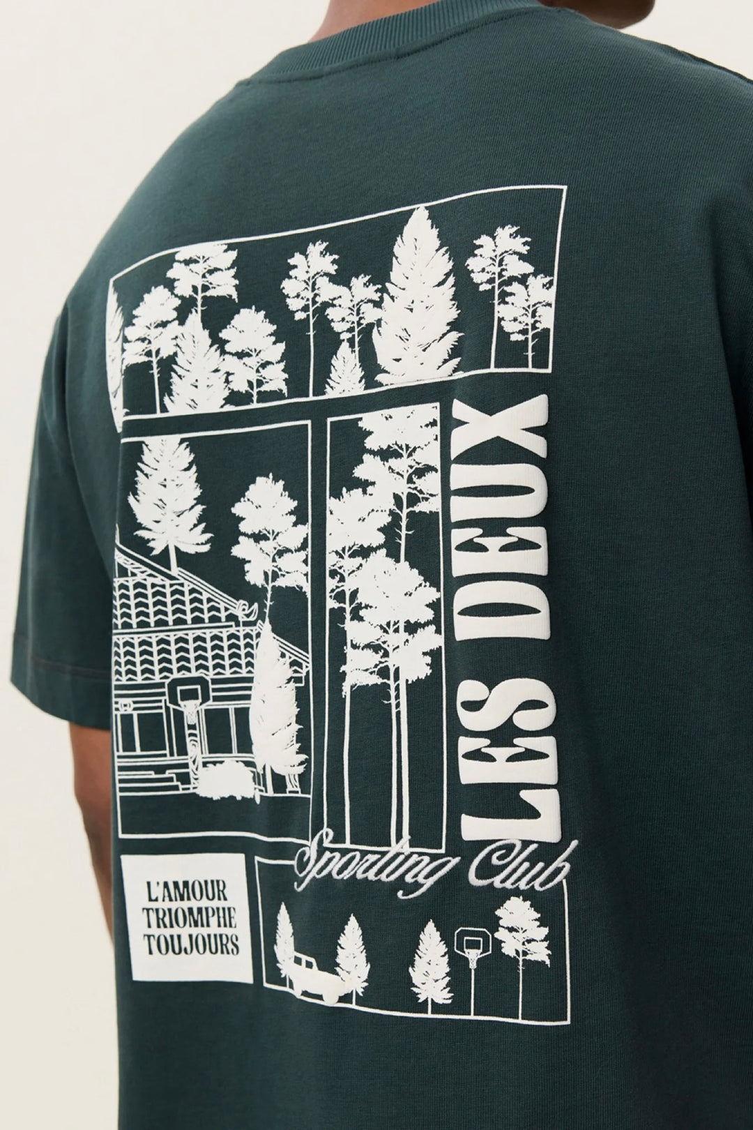 Woods Heavyweight T-Shirt Darkest Spruce Green