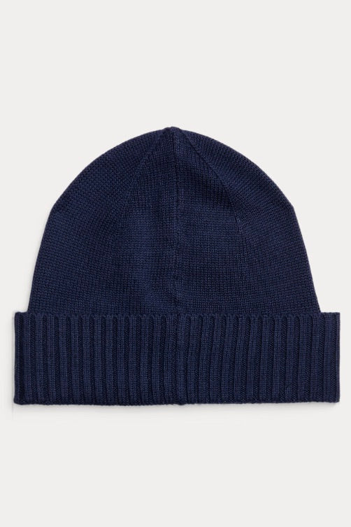 Signature Pony Wool Beanie Hunter Navy