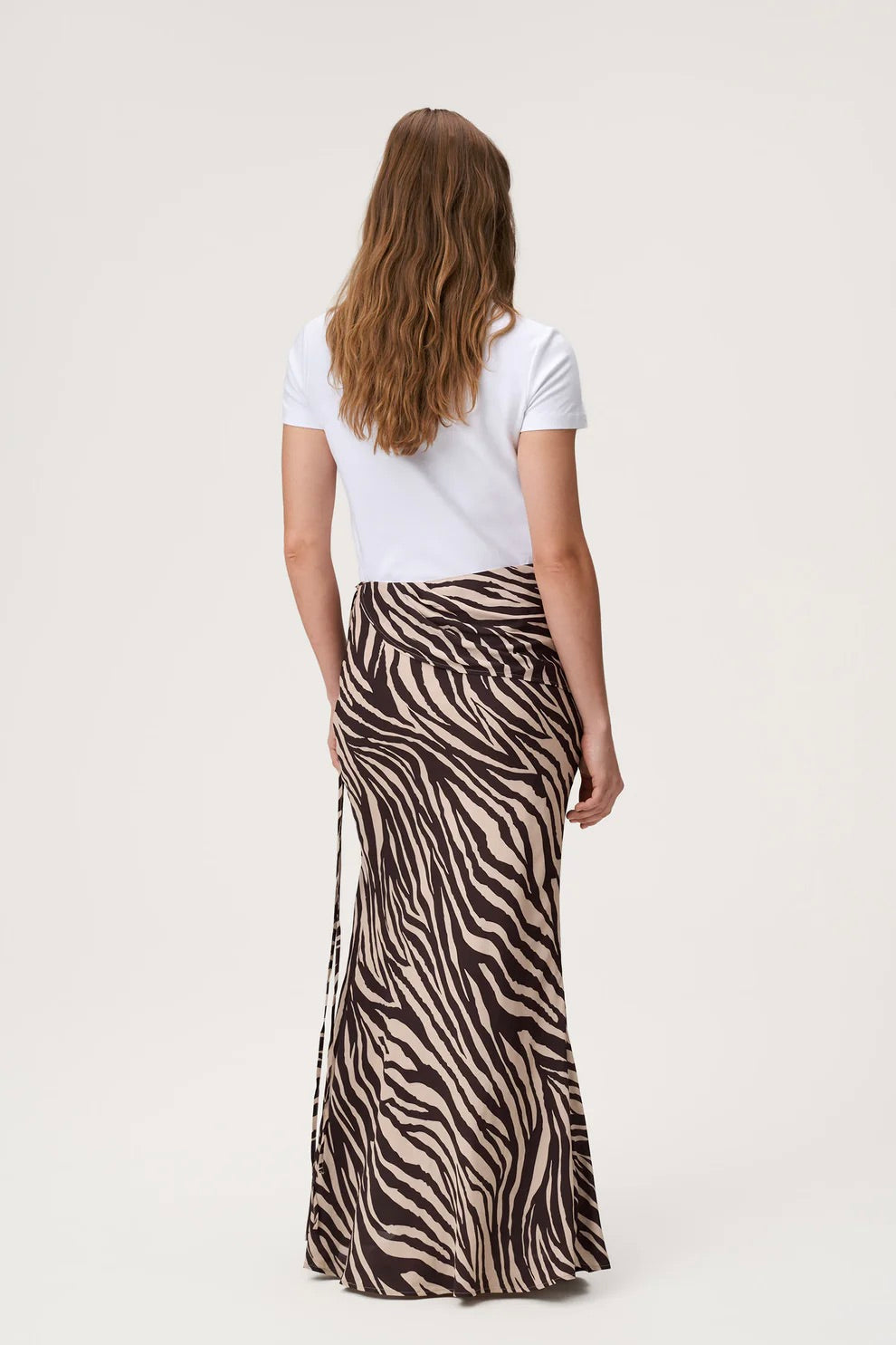 Elba Maxi Skirt Brown Zebra